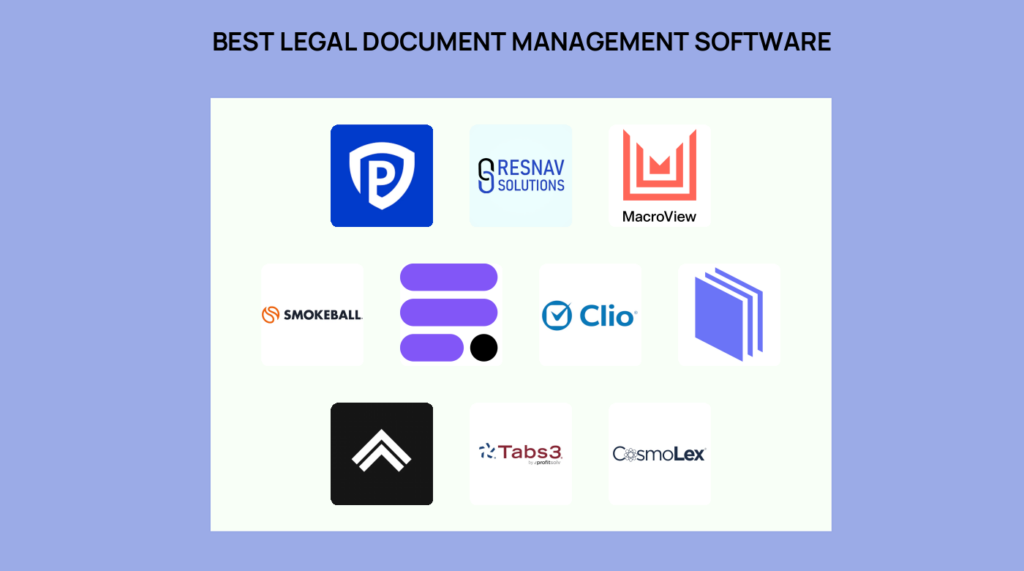 Best Best Legal Document Management Software logos 33726